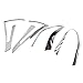 Kust wdz38438w Car Rear Tail light Frame Trims(Pack of 1 Pair ABS Plating Meterial Chrome Trims Fit for Rear Headlight Installed Size)