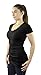 Belle Donne- Casual Short Sleeve V-Neck T-Shirt Basic Tshirt Women Regular and Plus Size Essentials t Shirts Womens Tops