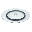Astonica 50140405 Rotating Lazy Susan With Ice Texture For Patio Table