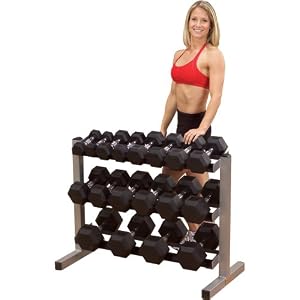 discount Body Solid GDR363 3-Tier Horizontal Dumbbell Rack for sale