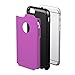 LUVVITT [Ultra Armor] Shock Absorbing Case Best Heavy Duty Dual Layer Tough Cover for Phone 6 / Phone 6s (4.7) - Black/Purple