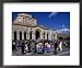 Crowd in Republic Square Outside Armenian History Museum and National Art Gallery, Yerevan, Armenia Lonely Planet Collection Framed Art Poster Print by Bill Wassman, 22x18