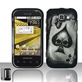 Black Ace Spade Skull Poker Card Design Rubberized Snap on Hard Shell Cover ....