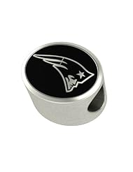 New England Patriots NFL Jewelry and Bead Fits Most European Style Bracelets. High Quality Bead in Stock for Immediate Shipping