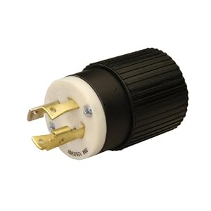 Reliance Controls L1430P L14-30P 30 Amp Generator Power Cord Plug For Up To 7,500 Watt Generators by