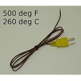 K-Type Wire Thermocouple PK-1 Temperature Sensor Probe w. High Temperature Plastic Insulation