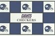 New York Giants vs. Dallas Cowboys Football Checkers