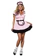 Plus Size Theatre Costumes 50s Costume Waitress Costume Pink Uniform Service 50s Diner
