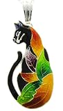 Time To Leave Cat Pendant w/ Necklace by Zarah