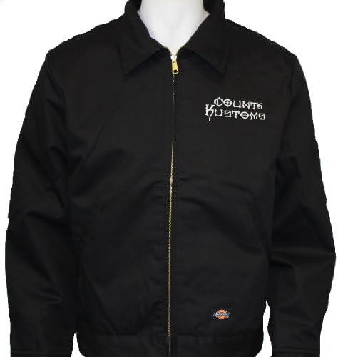 Count's Kustoms Dickies Embroidered Jacket Black As Seen on Tv Counting Cars