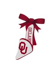 Home: University of Oklahoma Sooners High Heel Shoe Christmas Ornament - Evergreen Enterprises, Inc