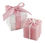 Kate Aspen It's A Boy - It's A Girl Giftbox Candles with Imprinted Ribbon - Set of 4, Pink