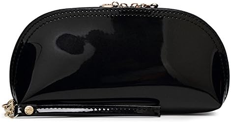 Forkidlove® Lady Woman Small Patent Leather Evening Party Clutch Bag Bridal Scratchwallets Purse (Black)