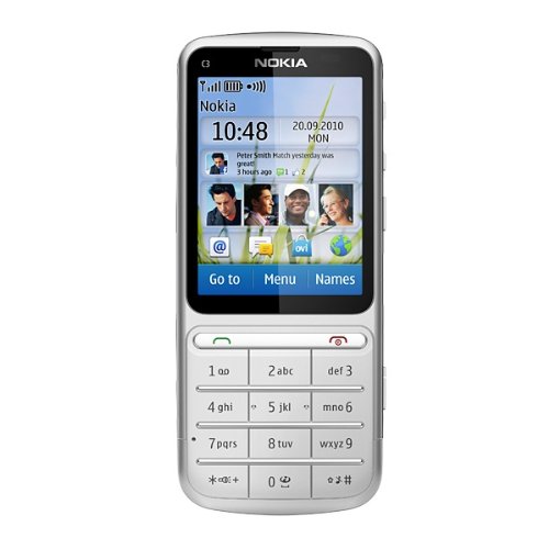 Nokia C3-01 Handy, 5 MP Kamera, silver Preisvergleich