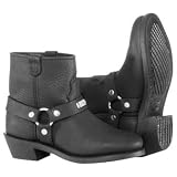 River Road Women's Lo Cut Ranger Harness Motorcycle Boots - 10