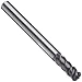 Sandvik Coromant  Carbide Corner Radius End Mills, Metric, TiAlN Finish, Roughing Cut, 50 Degree Helix, For Use With Aluminum/Aluminum Alloys, Cast Iron, Steel/Steel Alloys, Titanium/Titanium Alloys
