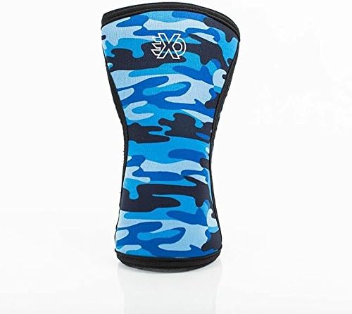 ExoSleeve - Core Series - 5mm Knee Sleeve (Neon Blue, Medium)