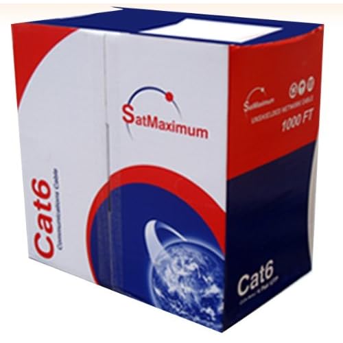 Cat6 1000ft Utp Solid Gray Network Ethernet Cable Bulk