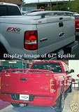 66 Low Profile Tonneau Cover Truck Spoiler With LED Brake Light PAINTED TO MATCH!! For Full Size Trucks