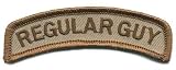 Matrix Regular Guy Tab Velcro Backed Morale Patch (Tan)