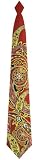 Red Medallions Woven Tie