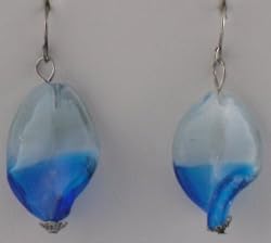 Blue Twist Earrings