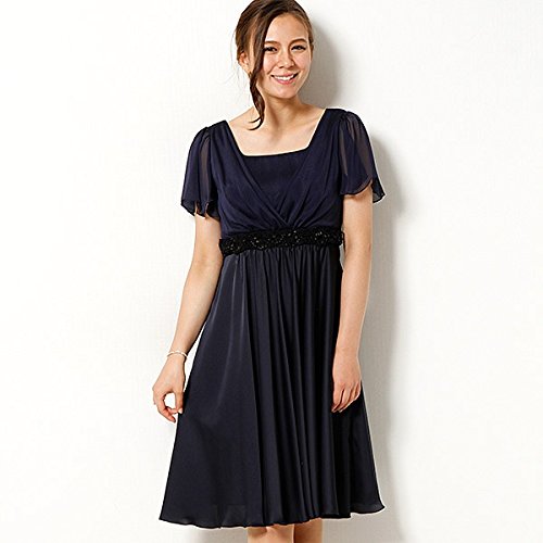 プリフェレンス（PREFERENCE） 【パーティ対応】シフォンサテンドレス