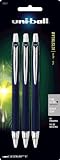 uni-ball Jetstream RT Fine Point Retractable Roller Ball Pens, 3 Black Ink Pens (70877)