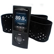 Black Silicone Skin Case Cover & Sports Gym Jogging Armband for New Apple iPod Nano 5th Generation 5G (with Video Camera) 8GB & 16GB + Screen Protector & Neck Strap