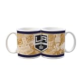 NHL Los Angeles Kings 11-Ounce White Nostalgic Mug (2 Pack)