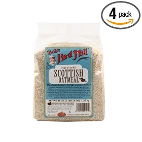 Bob's Red Mill Oatmeal Scottish, 46-Ounce (Pack of 4)