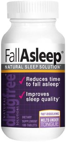 Fall Asleep Melts: Natural Safe and Effective Sleep Solution with Melatonin, Tart Cherry and Lemon Balm Extracts 100 Tablets by TRB Health