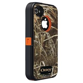 Otterbox APL2-I4SUN-H3-E4RT1 Defender Realtree Series Hybrid Case &amp; Holster for iPhone 4 &amp; 4S  - Retail Packaging - Blaze Orange/Max 4 Camo Pattern: Cell Phones &amp; Accessories