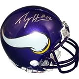 PERCY HARVIN SIGNED AUTOGRAPHED MINNESOTA VIKINGS MINI HELMET COA + HOLOGRAM