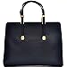 Dasein Classic Faux Leather Satchel Briefcase Handbag, Tablet, iPad Bag