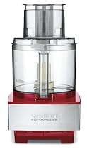 Cuisinart DFP-14BCNR 14-Cup Food Processor, Brushed Stainless and Red