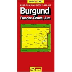 RV Euro-Regionalkarte 1:300 000 Burgund, Franche Comte, Jura