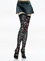 Opaque Thigh High With Cherry Prints All Over