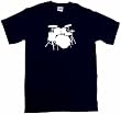 Drum Set Logo Drumset Men's Tee Shirt in 12 colors Small thru 6XL