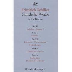 S�mtliche Werke in f�nf B�nden: Gedichte - Dramen 1, Dramen 2, Fragmente - �bersetzungen - Bearbeitungen, Historische Schriften, Erz�hlungen - Theoretische Schriften: 5 Bde.