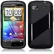 HTC SENSATION 4G / SENSATION XE GEL SKIN CASE - SOLID BLACK, WITH QUBITS-BRANDED MICROFIBER CLEANING CLOTH