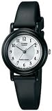 Casio Women's LQ139A-7B3 Black Resin Quartz Watch with White Dial