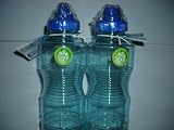 New Wave 1 Liter 2 Glacier Blue Eastar BPA Free Water Bottle