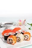 IMAGE OF Wallmonkeys Peel and Stick Wall Decals - Sushi Plate - 60