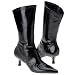 Kenneth Cole Women's Freight Train (Black Leather 6.0 M)