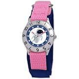 Disney Children's WALL-E Eve Time Teacher Pink Velcro Watch #D057S503