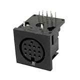 uxcell DINソケット　　基板実装　13ピンメス　Sビデオソ　　コネクタアダプタ