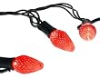 Bethlehem Lighting Indoor/Outdoor C7 LED Faceted Cone 25-Christmas Light Set, Red