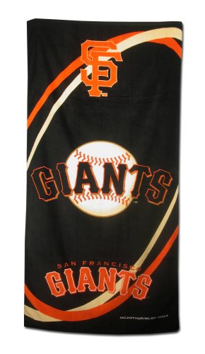 San Francisco Giants Fiber Reactive Pool/Beach/Bath Towel (Team Color)