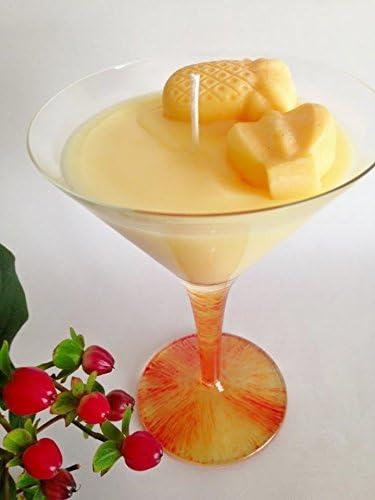 Pina Colada Cocktail Candle- Club Tropicana Fruity Eco soy wax hand poured in England